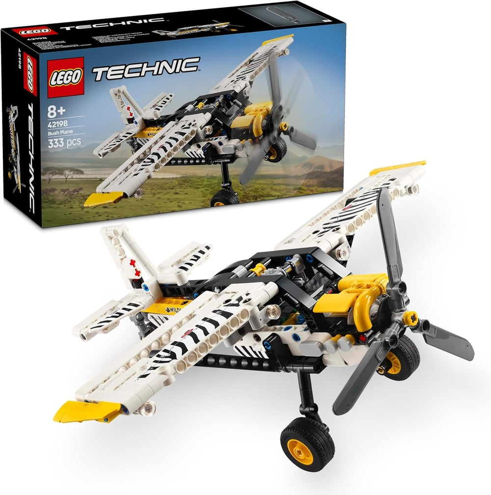 Jouet de construction d'avion à hélice LEGO Technic pour enfants de 8 ans, cadeau pour garçons et filles, moteur à piston à 4 cylindres, modèle d'avion à hélice rotative 42198 Ensembles de construction Besuche den LEGO-Store Default Title