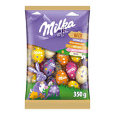 Mélange pour œufs Milka - Mélange coloré d'œufs fourrés en chocolat pour Pâques, en cinq variantes - 350g