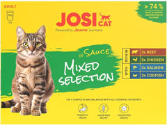 Multipack Sélection Mixte en Sauce (12 x 85 g) | Adulte | Nourriture humide premium en sauce pour chats trop grands Multipack myth 4 Sorten | Ohne Konservierungsmittel | paquet de 12