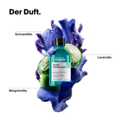 L'Oréal Professionnel Șampon de păr pentru curățarea scalpului gras, 300 ml Duș și baie Naty Shop