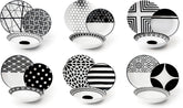 Excelsa Emily service de vaisselle, porcelaine, blanc/noir, 18 pièces