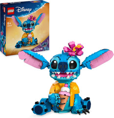 LEGO | Disney Stitch Spielzeug - Figure zum Spielen und Sammeln with Einer Eistüte and Einer decoren Blume - Conçu pour les filles, les jeunes et les cinéphiles de Lilo & Stitch à partir de 9 ans - 43249