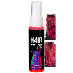 Coloration en laque pour cheveux, teinture pour cheveux en spray rouge temporaire, teinture pour cheveux de couleur rouge, teinture pour cheveux lavable, spray de couleur pour cheveux rouge vif, teinture pour cheveux instantanée, teinture pour cheveux pour carnaval, Halloween, cosplay, fête Naty Shop teinture pour cheveux rouges 30 ml (1 paquet)