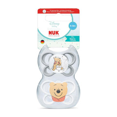 Sucettes NUK Perfect Match Air pour bébés | 0-6 mois | Sucettes orthodontiques qui favorisent la circulation de l'air et préviennent les éruptions cutanées causées par la salive | 95 % d'acceptation par les bébés** | Disney Winnie l'ourson | Paquet de 2