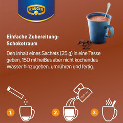 KRÜGER Family, Cacao en poudre pour chocolat chaud, 8 boîtes x 10 sachets, 8 x 250 grammes Cacao et Chocolat Chaud Naty Shop