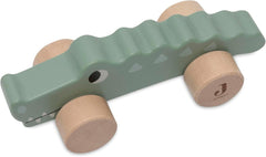 Jollein 112-001-67090 Jouet en bois à roulettes, vert Baby Toys Naty Shop