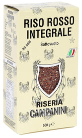 RISO ROSSO INTEGRALE Riz rouge aux grains entiers RISERA CAMPANINI 500g d'Italie
