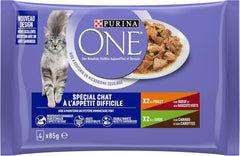 Purina One - Pâtes spéciales en sauce couenne/cuisson/entrée et dinde pour petits plats avec appétit, 340 g