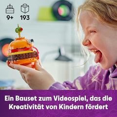 LEGO Fortnite Durrr Burger, jeu de construction de jeu vidéo pour joueurs à partir de 9 ans, modèle d'exposition, figurine de collection, cadeau pour enfants, adolescents et adultes, objet de collection 77070 Ensembles de construction Besuche den LEGO-Store