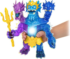 Heroes of Goo Jit Zu Deep GOO Sea King Hydra figurină cu putere de slime 3 în 1, 3 capete și efecte luminoase și sonore Action figures Naty Shop