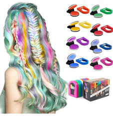 Craie à cheveux pour filles, 8 pièces de craie à cheveux lavable pour enfants, couleur de cheveux brillante temporaire portable non collante, teinture pour cheveux en spray pour enfants, Noël, fête d'anniversaire Naty Shop Hair Dye Titre par défaut