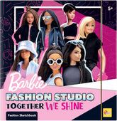 Lisciani - BARBIE - Skizzenbuch Set Wir Glänzen - Modestudio - Models zum Anziehen - Kreatives Spiel - Supermodische Kleidung - Farbmarker - Für Mädchen ab 4 Jahren