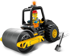 LEGO City Road Roller Véhicule de construction pour enfants de 5 ans Jouet à rouleau à vapeur avec figurine d'ouvrier du bâtiment Expérience de jeu imaginative pour garçons et filles Petit cadeau amusant 60401 Ensembles de construction Besuche den LEGO-Store