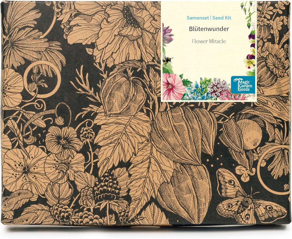 Magic Garden Seeds - Samen-Geschenkset BlĂŒtenwunder mit 6 prĂ€chtigen alten Blumensorten fĂŒr den Bauerngarten - Blumensamen alte Sorten - Blumen Samen - Garten Geschenk
