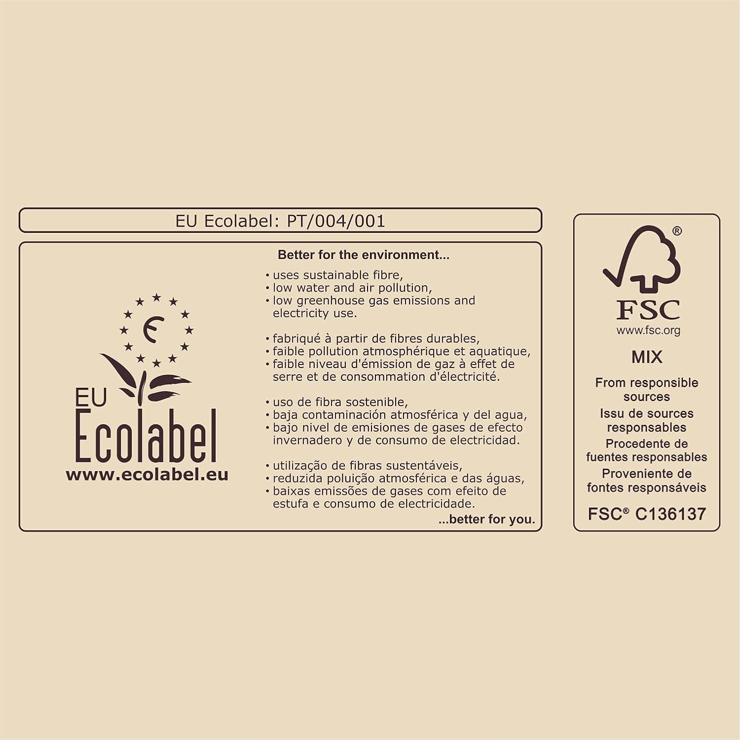 Hârtie igienică Renova Jumbo Love&Action, 12 role premium, 90 M, hârtie kraft, 2 straturi, certificată FSC & Ecolabel