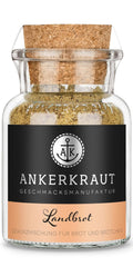 Ankerkraut Landbrot, Gewürzmischung zum selber backen von Brot und Brötchen, Semmeln im Backofen backen, 70 g dans Korkenglas