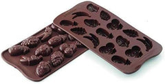 Forma Silicon Praline Silikomart Fructe 3.2 x 3.2 x H 1.5 cm, 10 ml, 15 cavitati (SCG32) Bucatarie Naty Shop