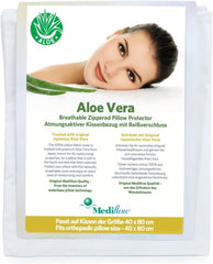 Oreiller à eau Mediflow 5223 Aloe Vera Action, oreiller orthopédique de soutien de la colonne cervicale, 40 x 80 cm, blanc, 1 pièce (1 paquet) Naty Shop Oreillers standard