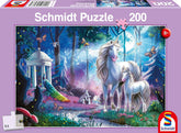 Schmidt Spiele 56486 Iepure unicorn cu mânz, puzzle jigsaw pentru copii din 200 de piese Puzzle Naty Shop Titlu implicit