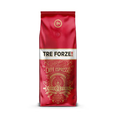 Espresso Caffè - Espresso en grains - Torréfié traditionnellement au feu de bois d'olivier, fabriqué à la main en Sicile - Café en grains de qualité supérieure 250g pour machines à café entièrement automatiques et machines à porte-filtre
