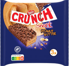 Nestlé Barres au beurre de cacahuète Barre de chocolat aux céréales croustillantes au beurre de cacahuète Paquet de 9 (3 x 31 g chacune)
