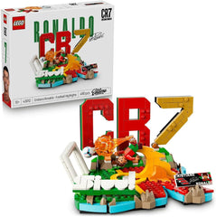 LEGO Editions Cristiano Ronaldo - Fußball-Highlights Spielzeug - 3D Modellbau mit Minifigur zum Sammeln - Kinderzimmer Deko - Geschenk für Jungen, Mädchen ab 10 Jahren und erwachsene Sportfans - 43012