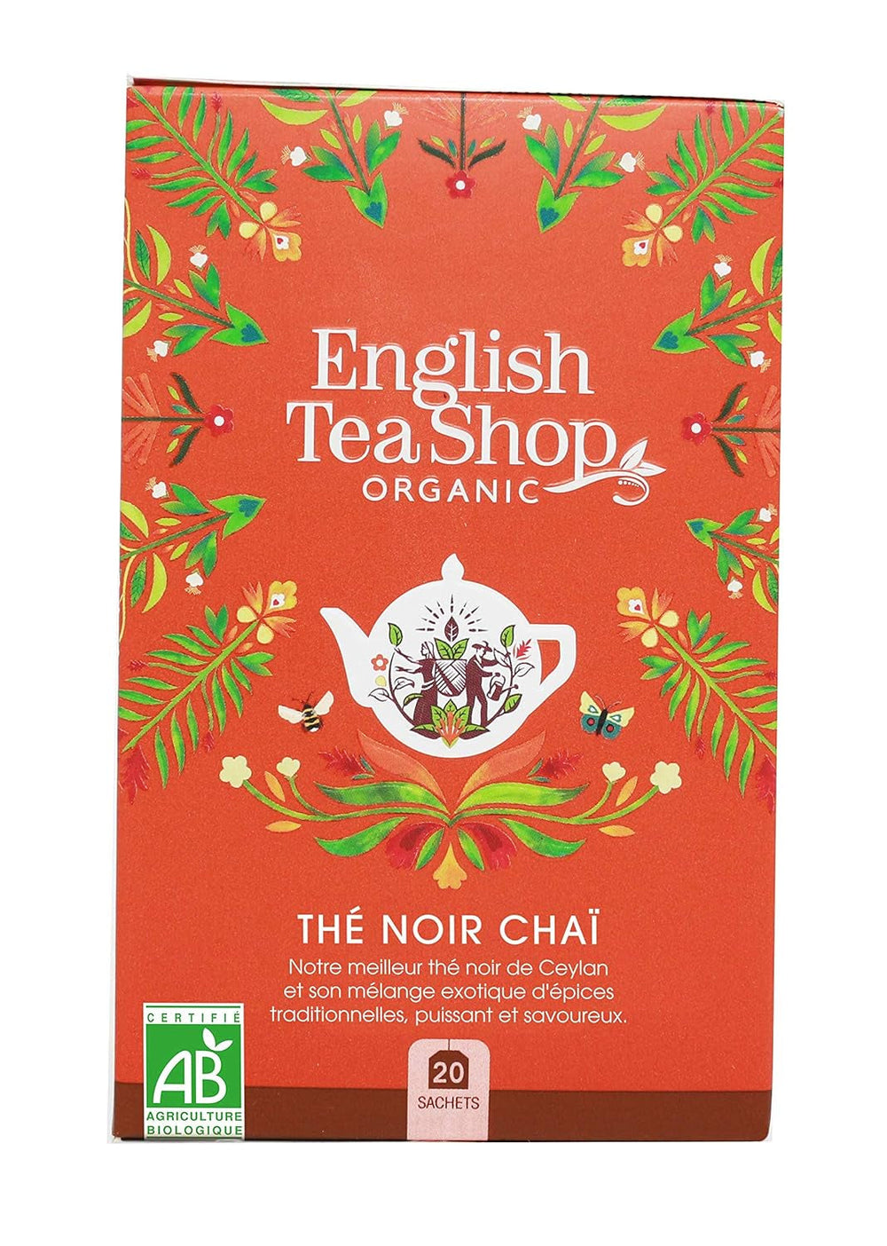 ETS - Thé noir Chai, Naturland BIO, 20 sachets de thé