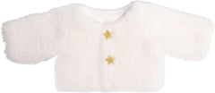 Heless 1370 - Puppenkleidung im Design Yuki, 2 teiliges Set in Weiß und Türkis, mit Jacke und Glitzertüllrock für Puppen und Kuscheltiere der Größe 28-35 cm