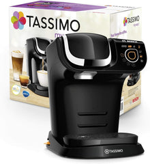 Tassimo My Way Machine à expresso avec 2 capsules TAS6502 avec filtre à eau, plus de 70 boissons, personnalisation des boissons, variété de café, préparation facile, 1500 W, noir