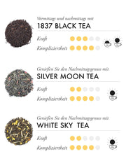 TWG Tea | Moon & Sky Selection | Cutie de ceai cu 3 sortimente | 15 pliculețe de ceai cusute manual din bumbac | Set cadou