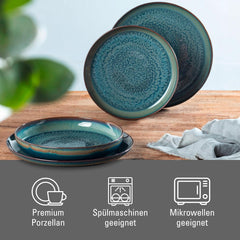 Service de table Crafted Breeze de Villeroy & Boch, 4 pièces, pour 2 personnes, vert