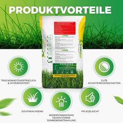 Greenyp® Sunny I Dürreresistenter Trockenrasen I 0,2Kg Für 10M² I Grassamen Rasensamen Rasensaat Gras Nachsaat Schnellkeimend