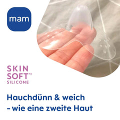 MAM Stillhütchen Größe S (Ø 17 Mm) Im 2Er-Set, Extra Weiche Brusthütchen Zum Schutz Beim Stillen, Brustwarzenschutz Für Maximalen Hautkontakt Zwischen Mutter Und Kind Accessories Alimentation et allaitement Bebe Naty Shop