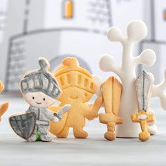 0255053 BOITE A BISCUITS ROI EN PLASTIQUE, 2 PIÈCES, Argent