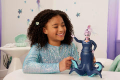 Mattel DISNEY Ariel, Sirène - Ursula avec tentacules, collier amovible et coiffure lavande pour un plaisir de coiffure sans fin, convient aux enfants à partir de 3 ans, HLX12 Naty Shop Dolls