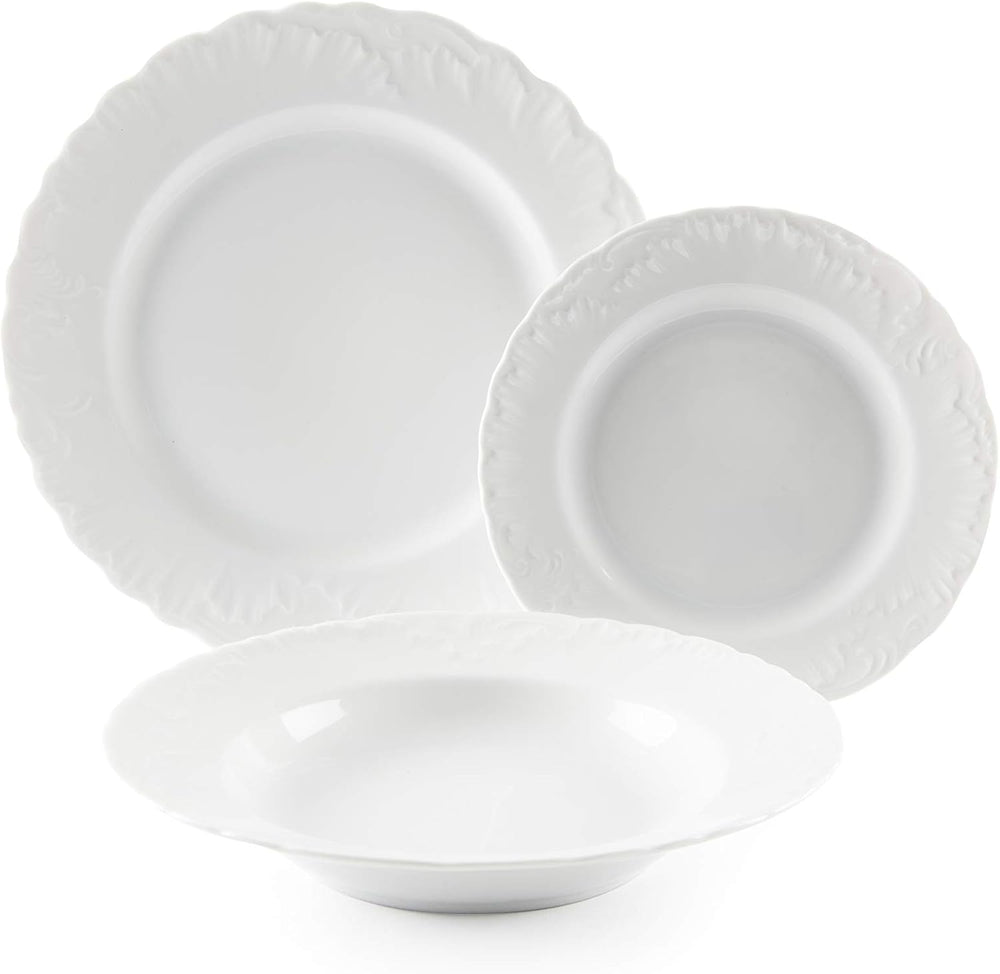 Ménagère Excelsa, 18 pièces, blanc