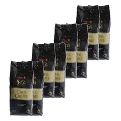 Café Crème Grains de café entiers de style suisse, paquet de 8, 8 x 1000 g