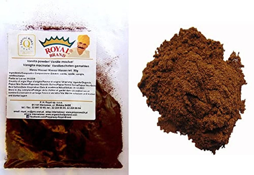 Pulbere de vanilie 50 G, pulbere de vanilie măcinată 100% pură Arome Naty Shop
