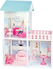 City Life - Villetta mit 3 Räumen und Zubehör Größe Playset monteit 61 x 40 x 78 cm