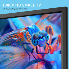 TV numérique TNT 16 pouces, tuner DVB-T2, entrée AV, HDMI/VGA, port USB, alimentation voiture (12 volts) ou secteur, télécommande