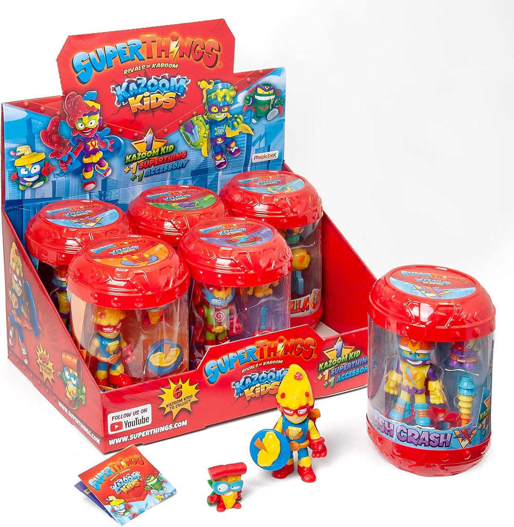 SUPERTHINGS RIVALS OF KABOOM - Komplette Kollektion der Kazoom Kids, Cette boîte contient 6 Kazoom Kids, PST8B016IN00