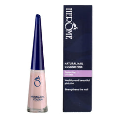 Vernis à ongles rose naturel Herome effet fortifiant - Vernis à ongles adapté à la French manucure - Renforceur d'ongles d'une couleur rose fraîche - 10 ml.