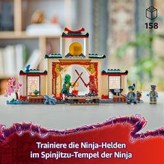 LEGO NINJAGO Spinjitzu Ninja Temple - Playset avec 4 figurines et 1 figurine de dragon - Jeu de construction - Cadeau de Noël ou d'anniversaire pour garçons et filles à partir de 4 ans 71831 Jeux de construction Besuche den LEGO-Store