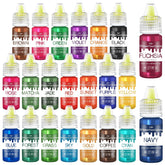 Colorant alimentar liposolubil - 22 de culori colorant alimentar pe bază de ulei pentru ciocolată, dulciuri, prăjituri, copt, macarons - colorant alimentar concentrat pentru decorarea torturilor, cremă de unt, fondant - 6 ml fiecare