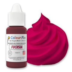 Colorant alimentaire à base d'huile Sugarflair Colourflex Fuchsia, colorant alimentaire liquide hautement concentré, colorant alimentaire pour crème au beurre, chocolat, pâte, fondant, glaçage et plus encore - 15 ml
