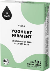 Bio Joghurtferment Vegan – 6x5g – Starterkulturen für 30L yaourt végétal – ohne tierische Zusätze – DE-ÖKO-013 certifié