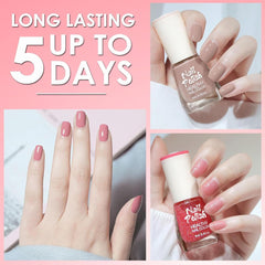 Ensemble de 6 vernis à ongles – Vernis à ongles rouge vif longue durée à séchage rapide – Vernis à ongles non toxique à base d'eau pour salons de bricolage, cadeau de manucure (couleur A)