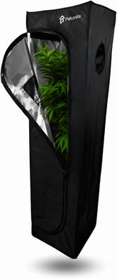 Tente de culture 40 x 40 x 160 cm avec système de gestion des câbles, fenêtre de visualisation, cadre en métal, tissu 1680D, sac d'accessoires de culture – Boîte de culture intérieure – Meilleure serre de propagation des plantes