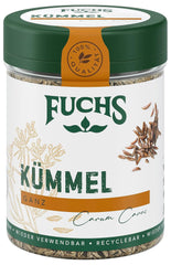 Fuchs Gewürze - Kümmel ganz - kräftiges Gewürz für Kohl- und Fleischgerichte oder zu Bratkartoffeln - Ingrédient naturel - 60 g en dose variable, recyclable