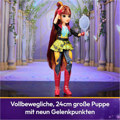 Unicorn Academy Valentina Doll - la poupée originale de la populaire série Netflix, de 24 cm de haut, avec cheveux naturels, vêtements et accessoires amovibles, pour les enfants à partir de 4 ans